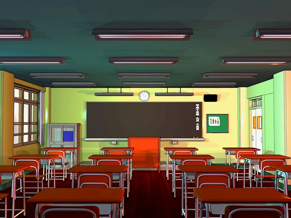 School classroom background