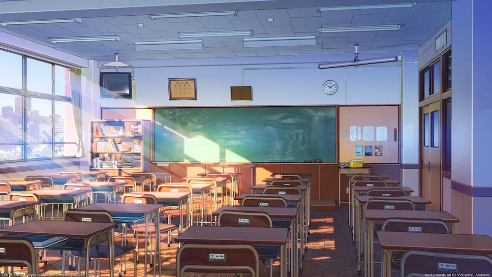 Anime background school classroom background for gacha life