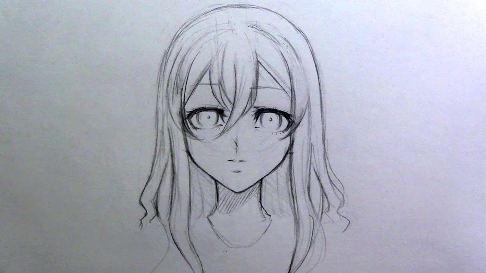 Anime pictures in pencil