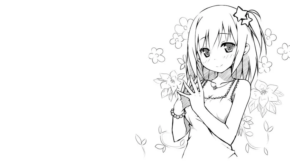 Anime pictures colouring pages
