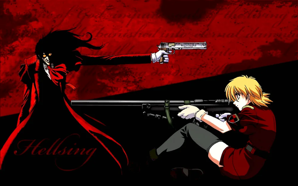 Anime Hellsing Alucard and Victoria