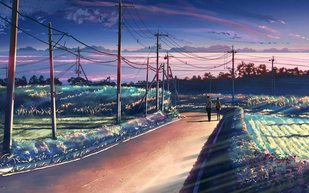 Makoto Shinkai sunset