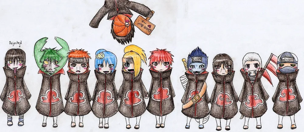 Anime Naruto Chibi Akatsuki