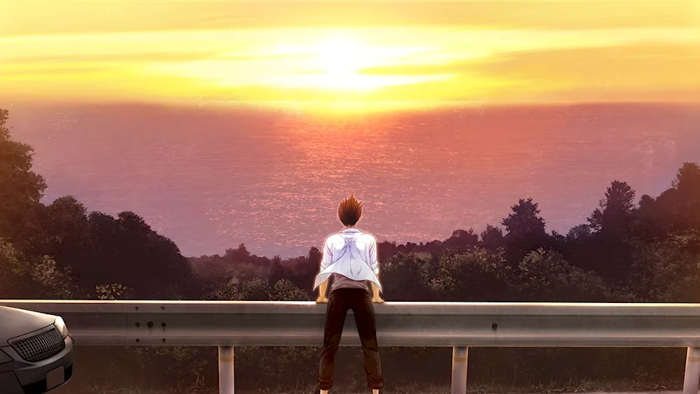 Anime lonely guy