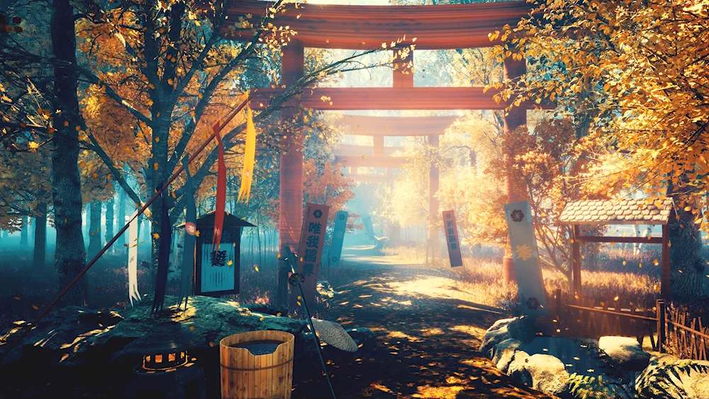 Japan Samurai Shrine Aesthetics