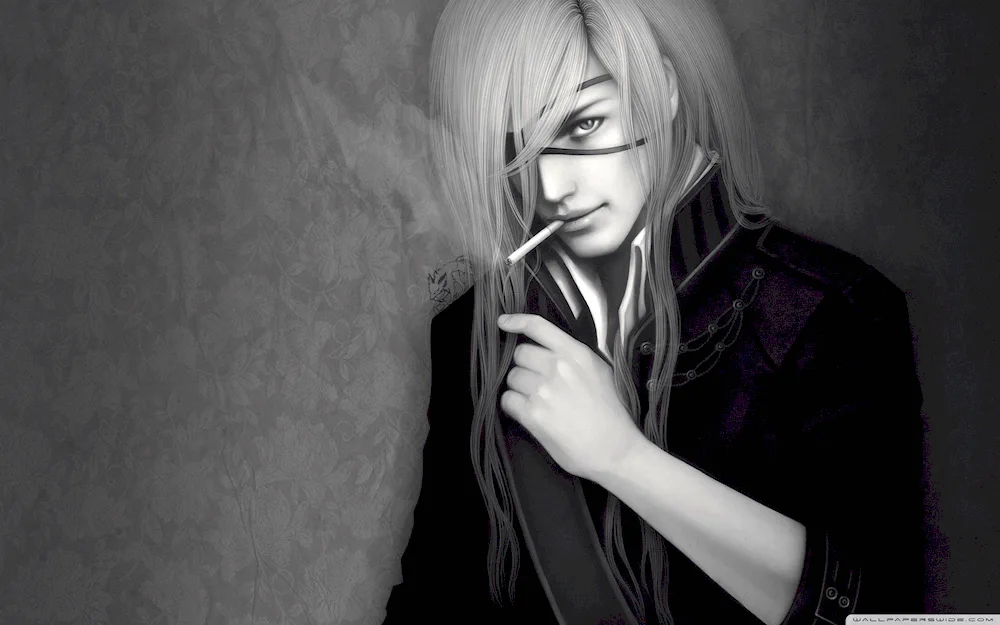 Anime guys with long hair