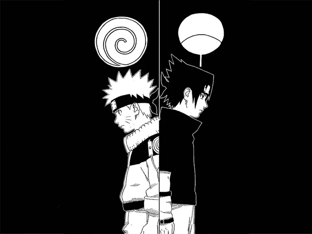 Anime posters black and white