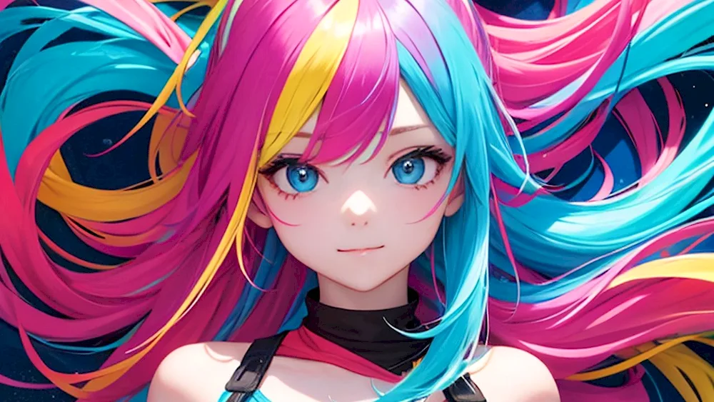 Anime colourful pictures