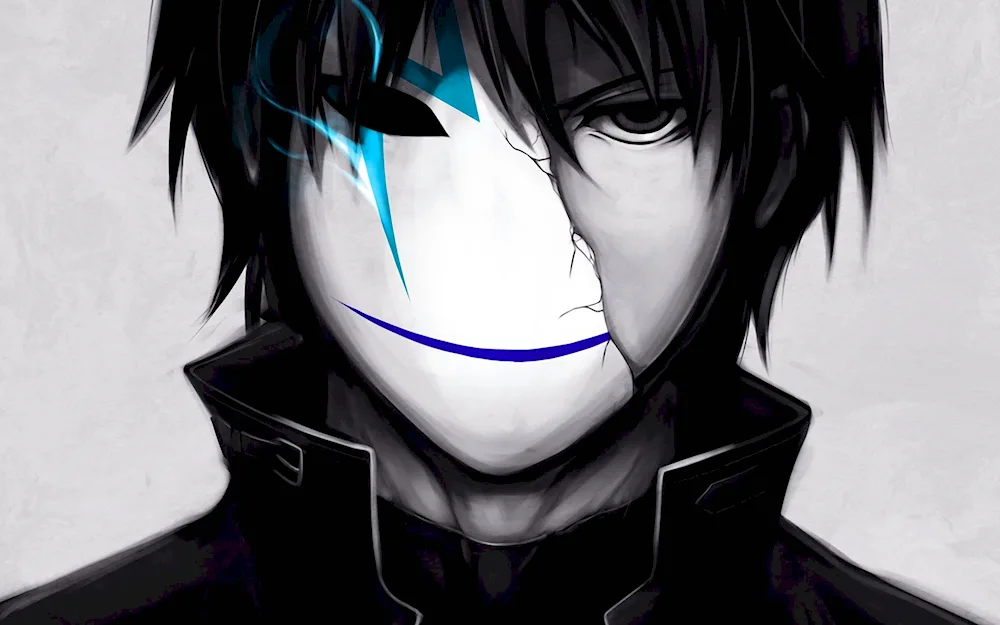 Anime Darker Than Black Hei in Mask