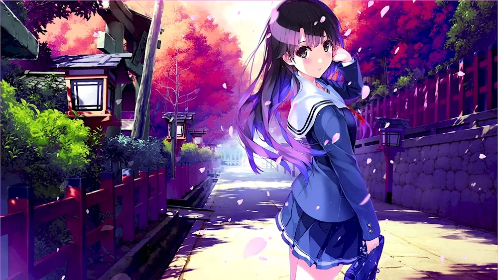 Anime girl 4k