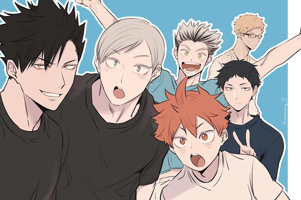 Anime volleyball Haikyuu