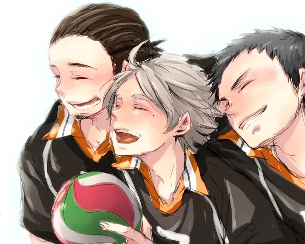 Anime volleyball Sugawara