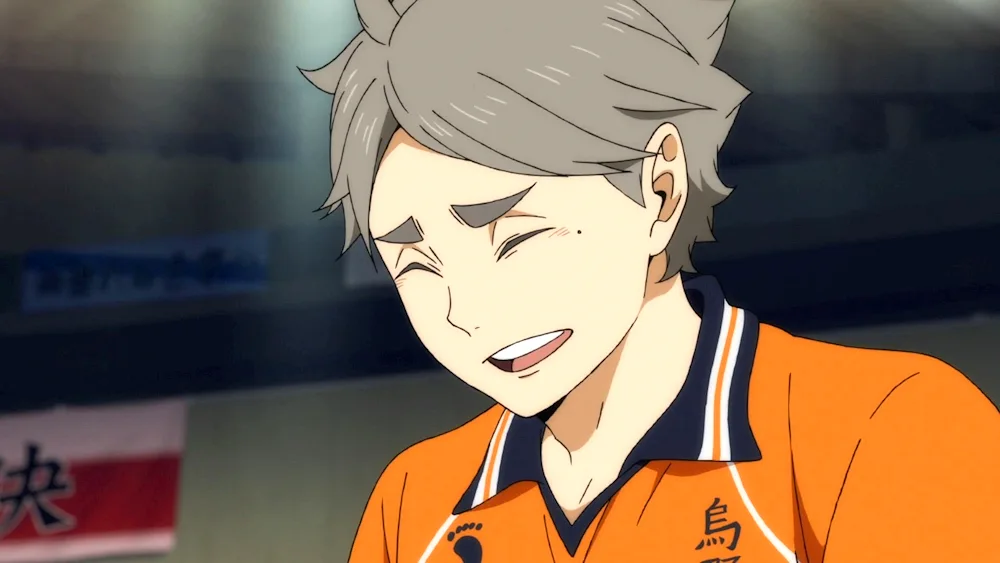 Anime volleyball Sugawara