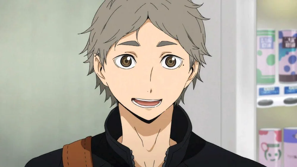 Anime volleyball Sugawara