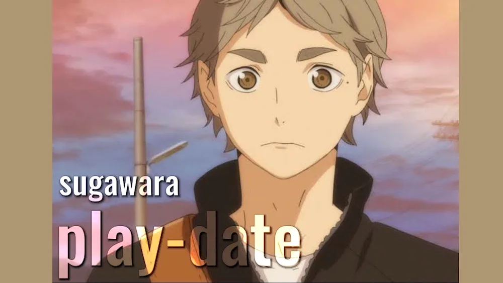 Anime volleyball Sugawara