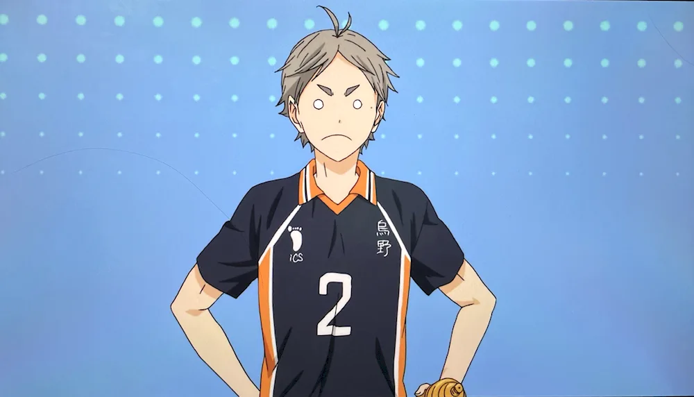 Anime volleyball Sugawara