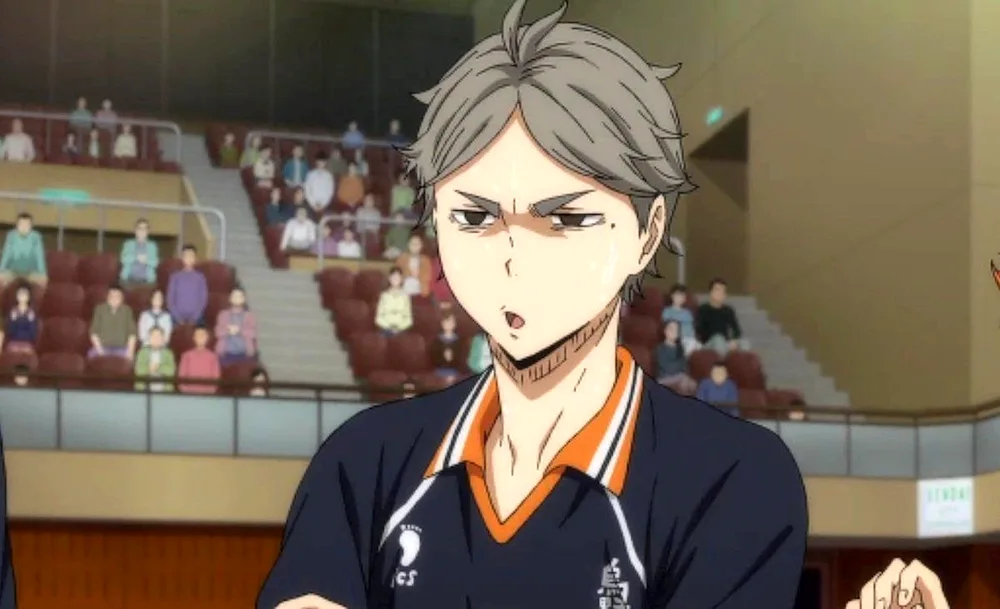 Anime volleyball Sugawara