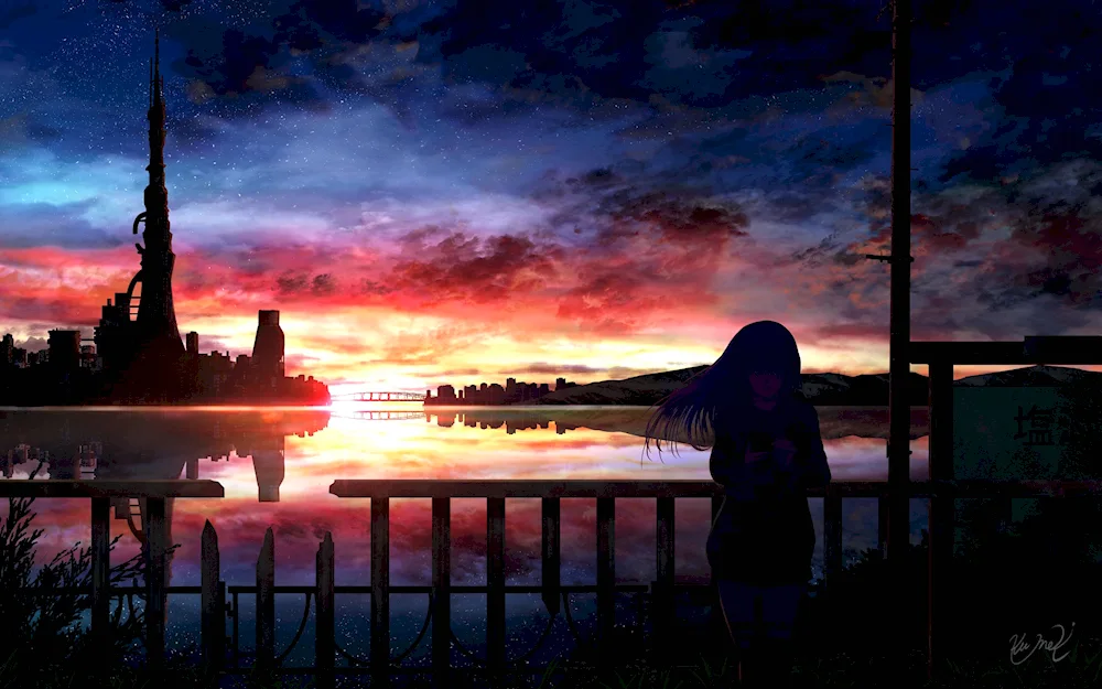 Anime Sunset