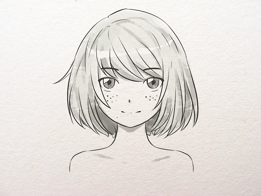 Drawings for colouring anime