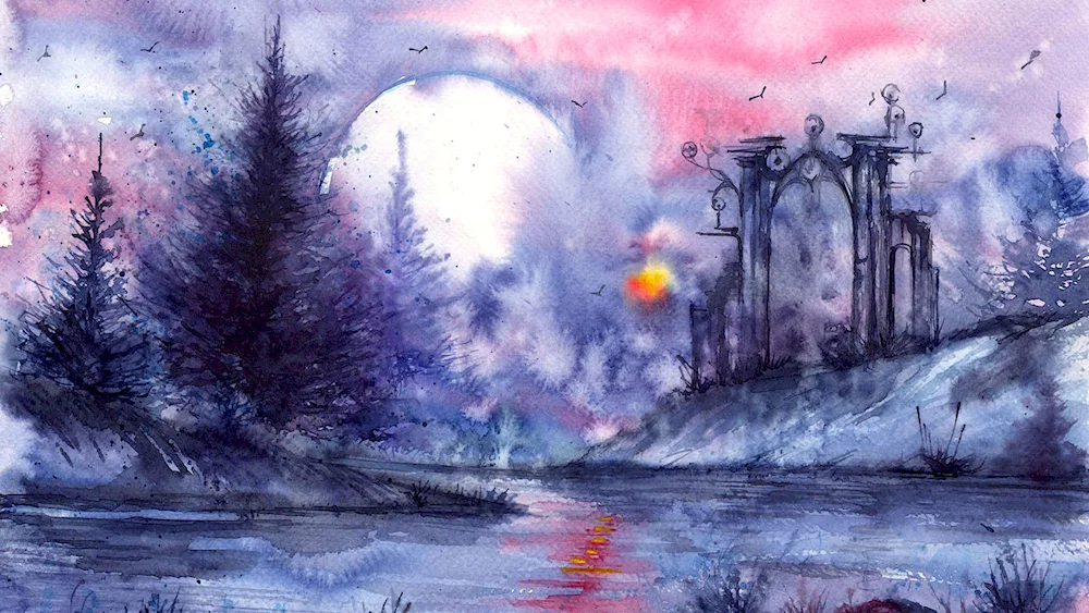 Aquarelle landscapes for beginners