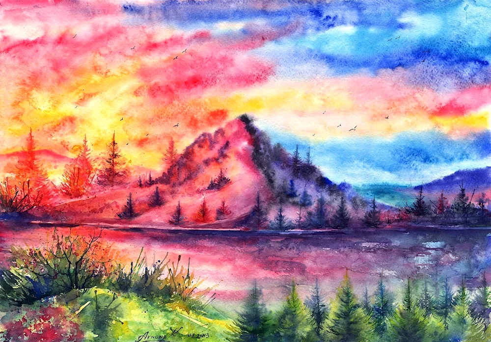 Gouache Paintings for Drawings