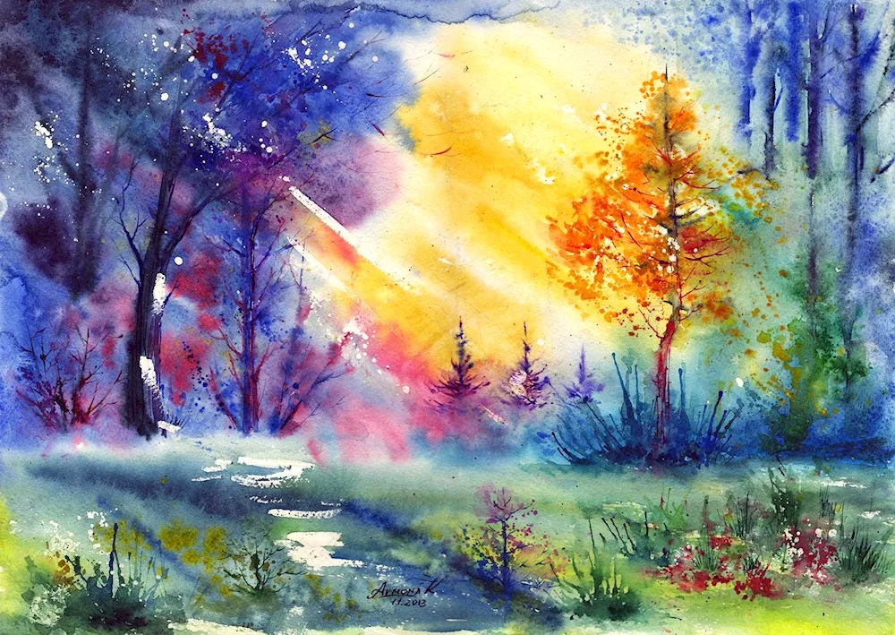 Gouache Paintings