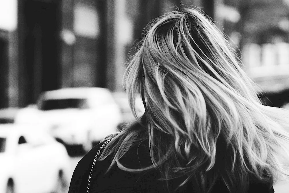 Beautiful long hair from behind