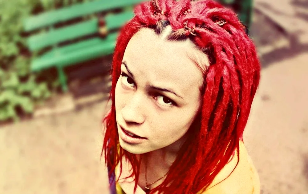 Girl with dreadlocks