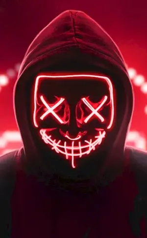 Neon Mask Mask Anonymous