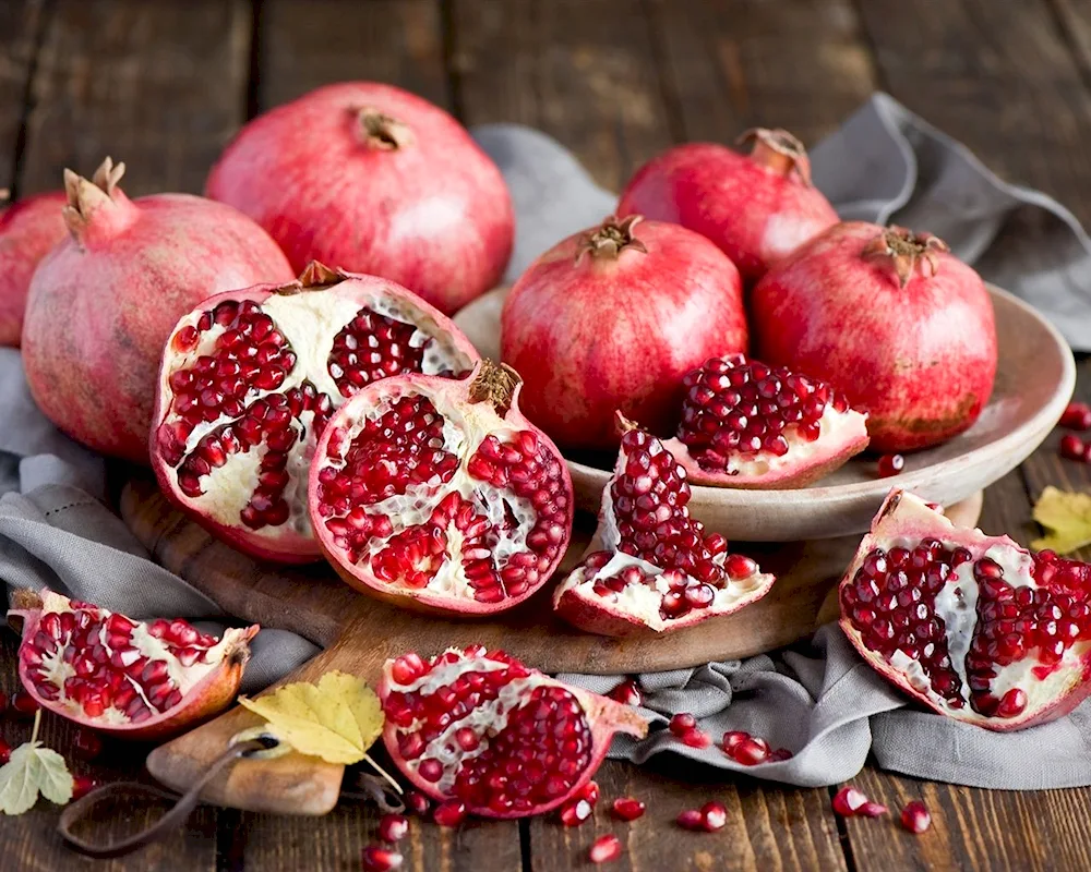 Robert Hubert still life with pomegranate