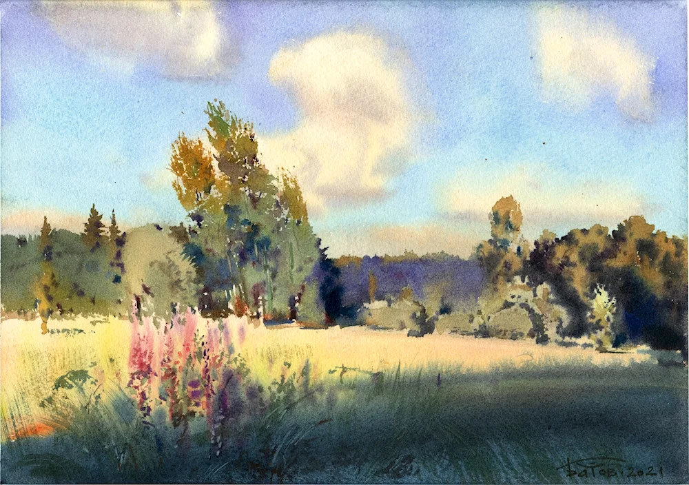 Anton Batov watercolour