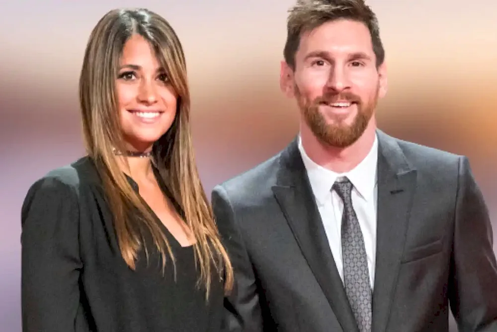 Antonella Rocuzzo and Messi