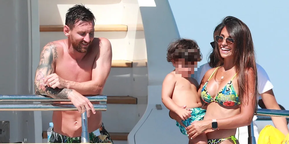 Antonella Rocuzzo and Messi