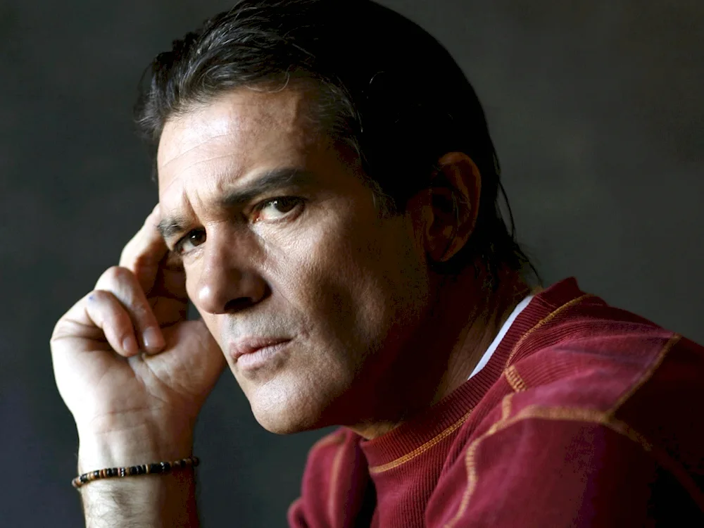 Antonio Banderas as a young man