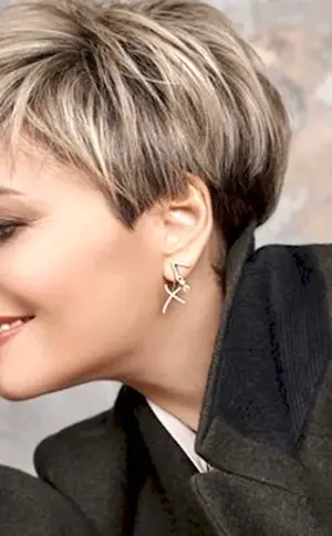 Angelica Varum haircut Pixie