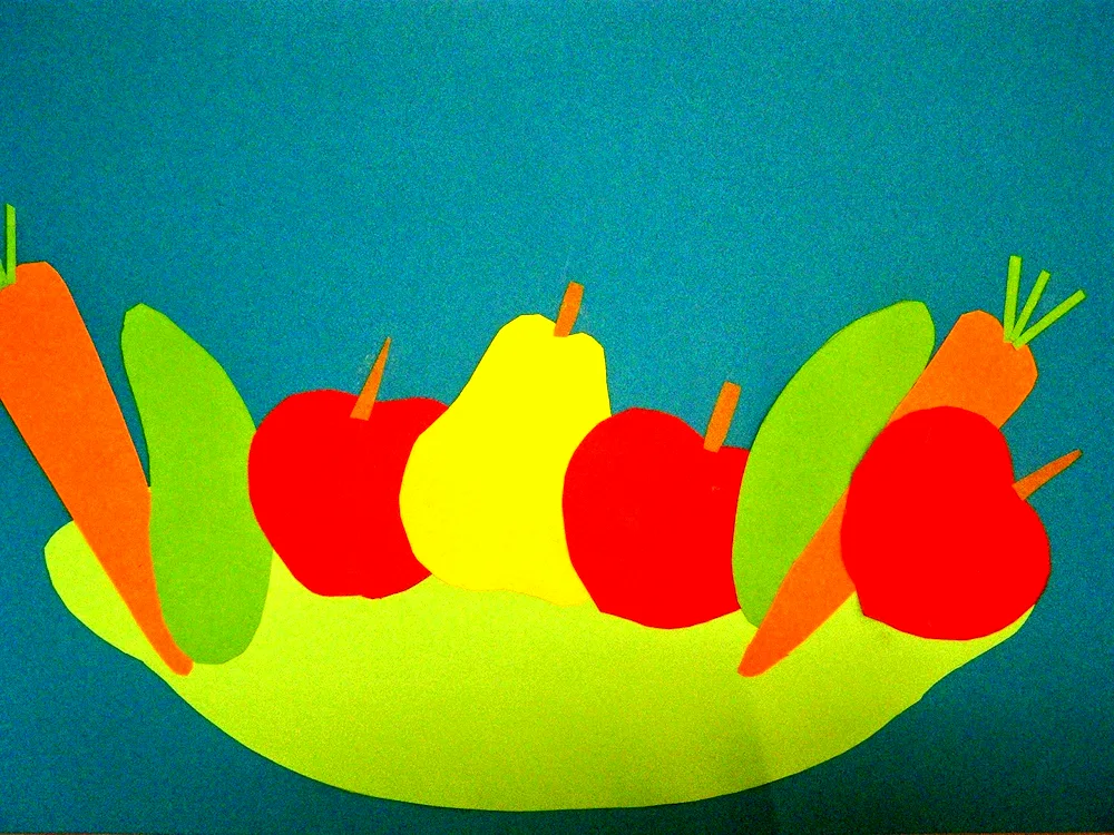 Applique from torn paper