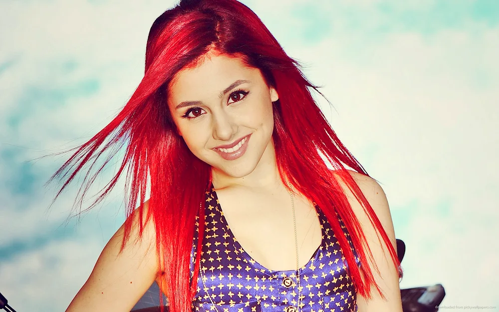 Ariana Grande in red
