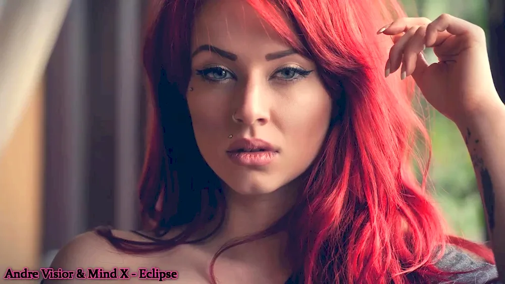 Scarlet Taylor with red hair