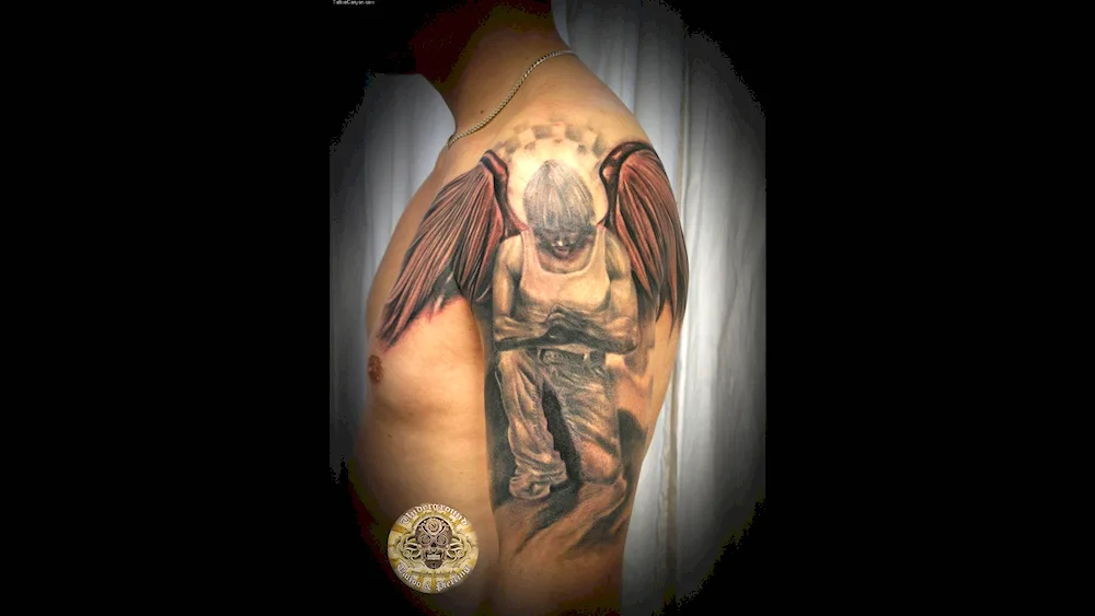 Tattoo two angels