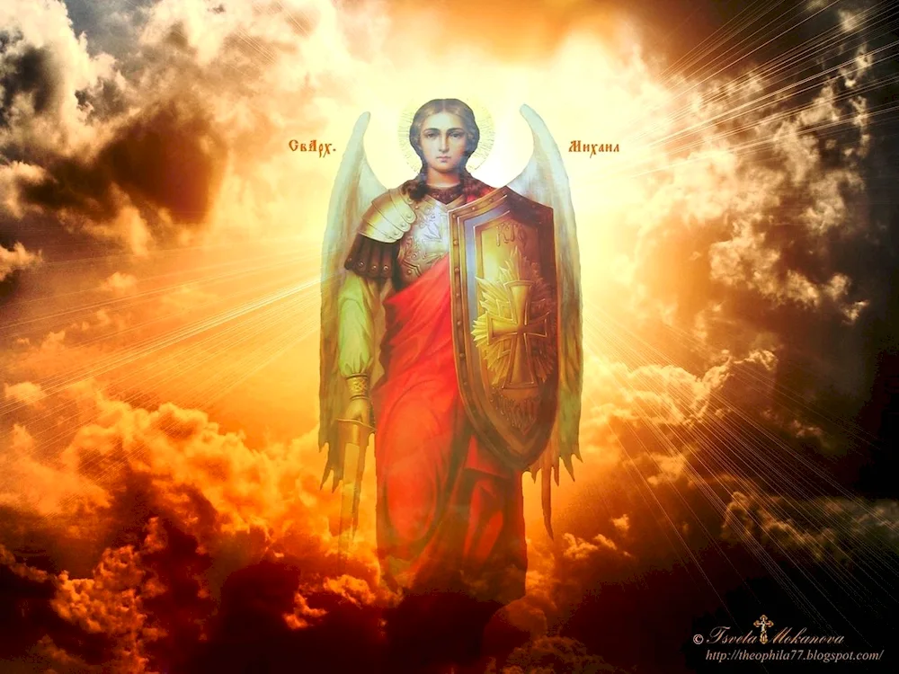 The Archangel Michael and the guardian angel