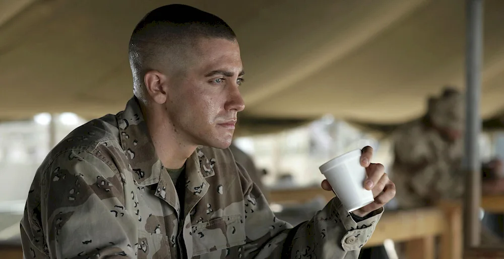 A military haircut Jake Gyllenhaal