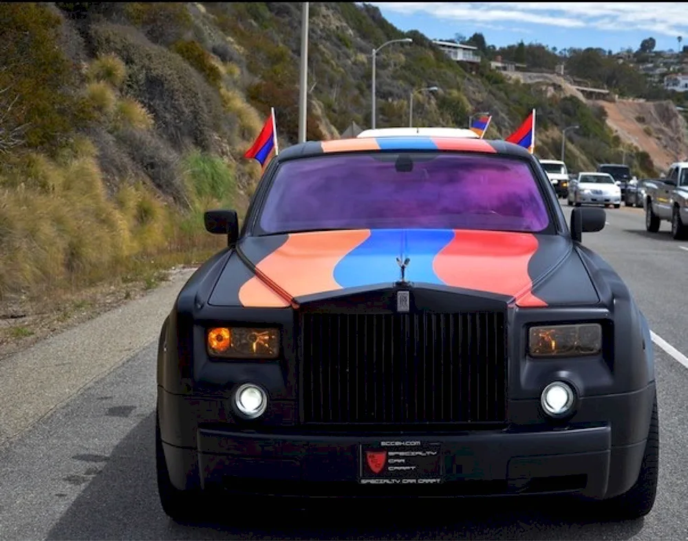 The Armenian flag with Ararat