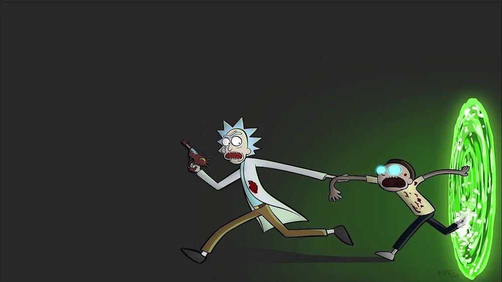 Art Rick and Morty 4k