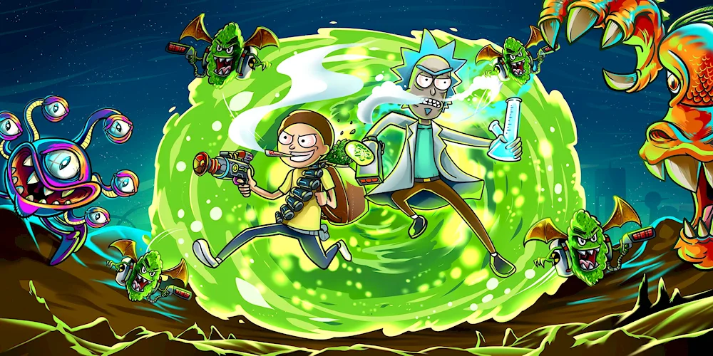 Art Rick and Morty 4k