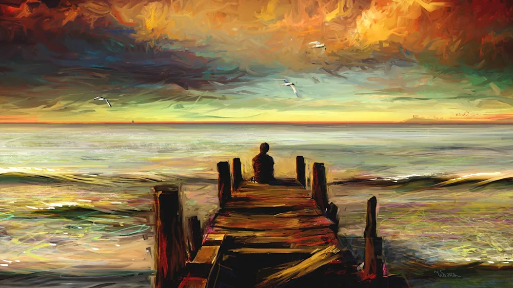 Leonid Afremov drawing
