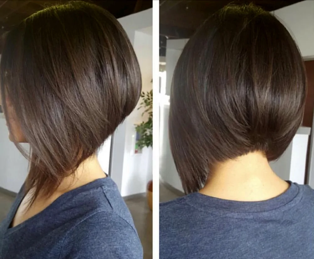 Gradirovannoe Bobo-Kare asymmetrical graduated bob bob bob bob haircut