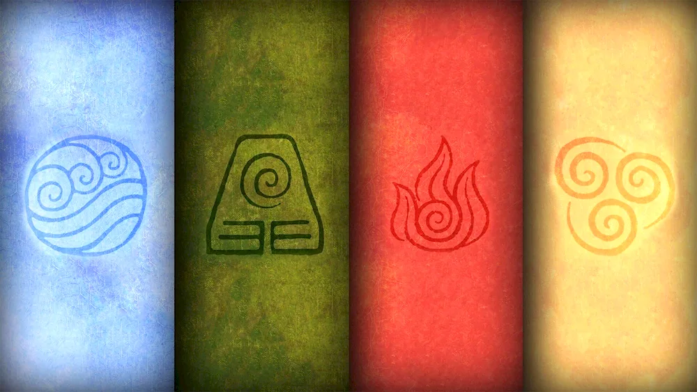 Avatar The Legend of Aang four elements