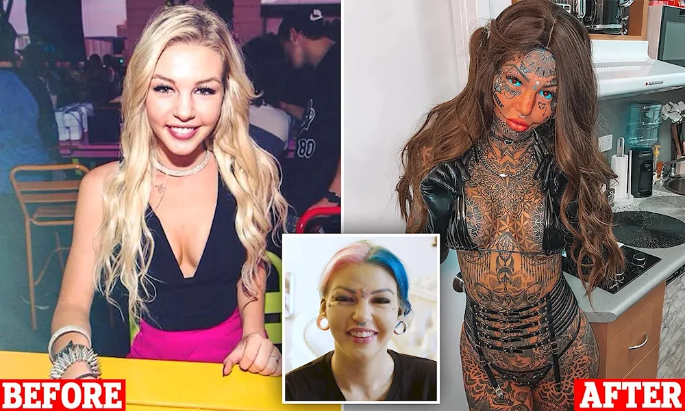 Australia's most tattooed model Amber hatch