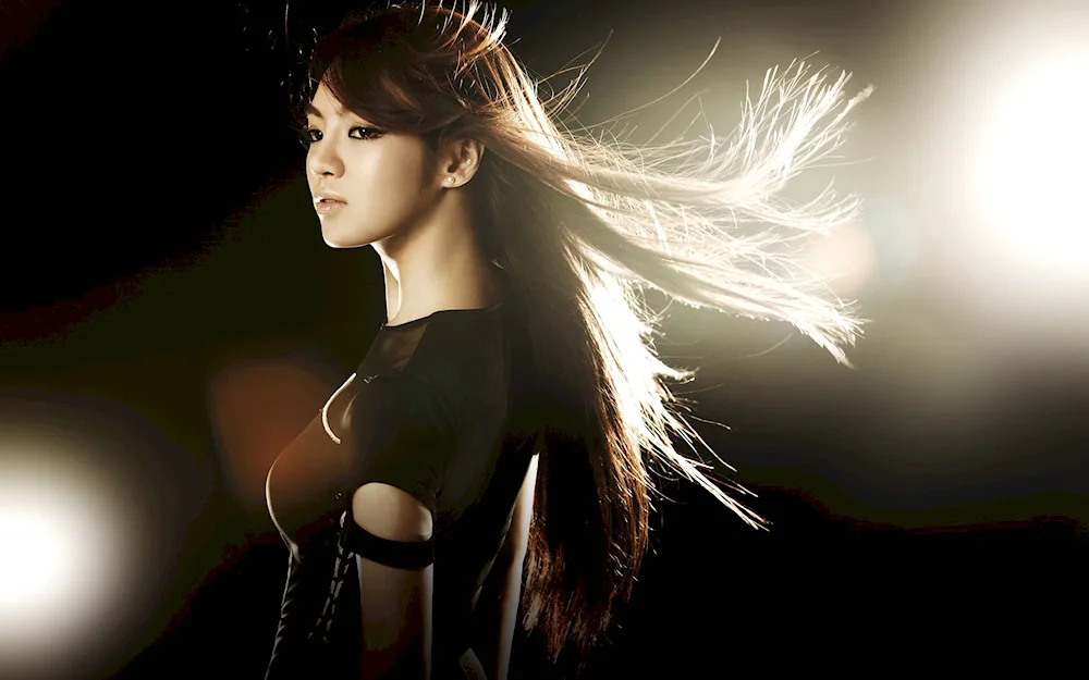 Chinese girls with long hair