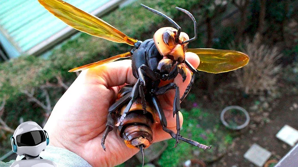 Yellow wasp Mauritius hornet